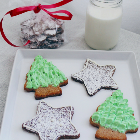 KetoBrownie Spiced Sugar Cookies with Cream Cheese Frosting
