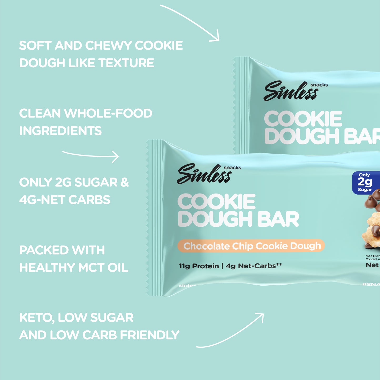 Chocolate Chip Cookie Dough Bar