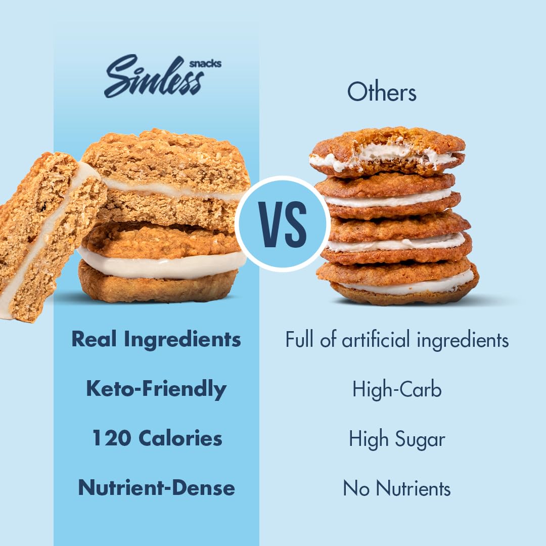 Keto Vanilla Cream Sandwich Cookies