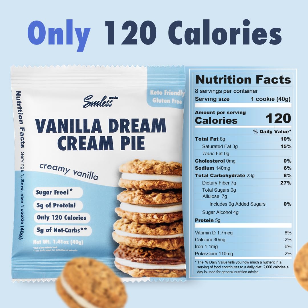 Keto Vanilla Cream Sandwich Cookies