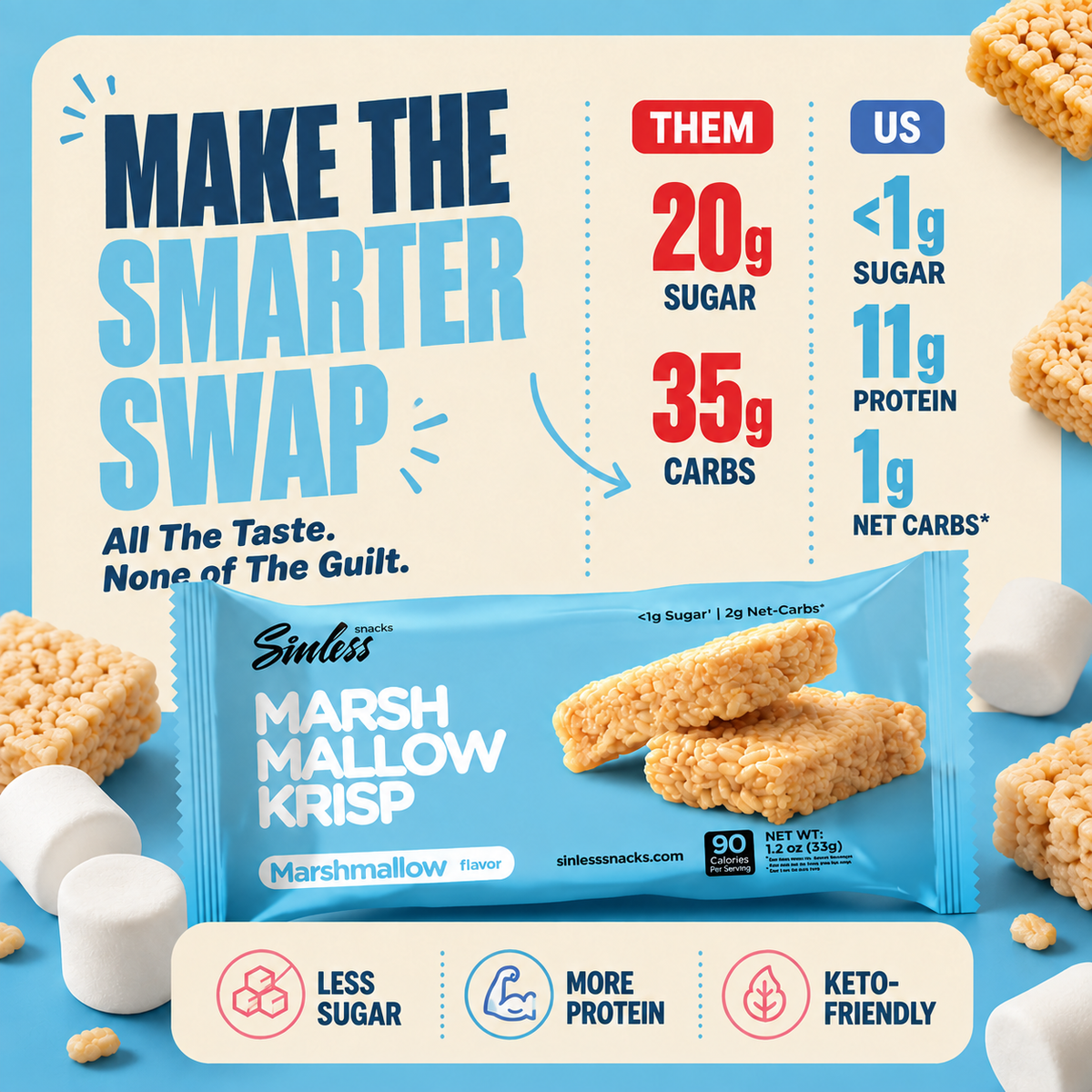 Marsh Mallow Krisp Bar!