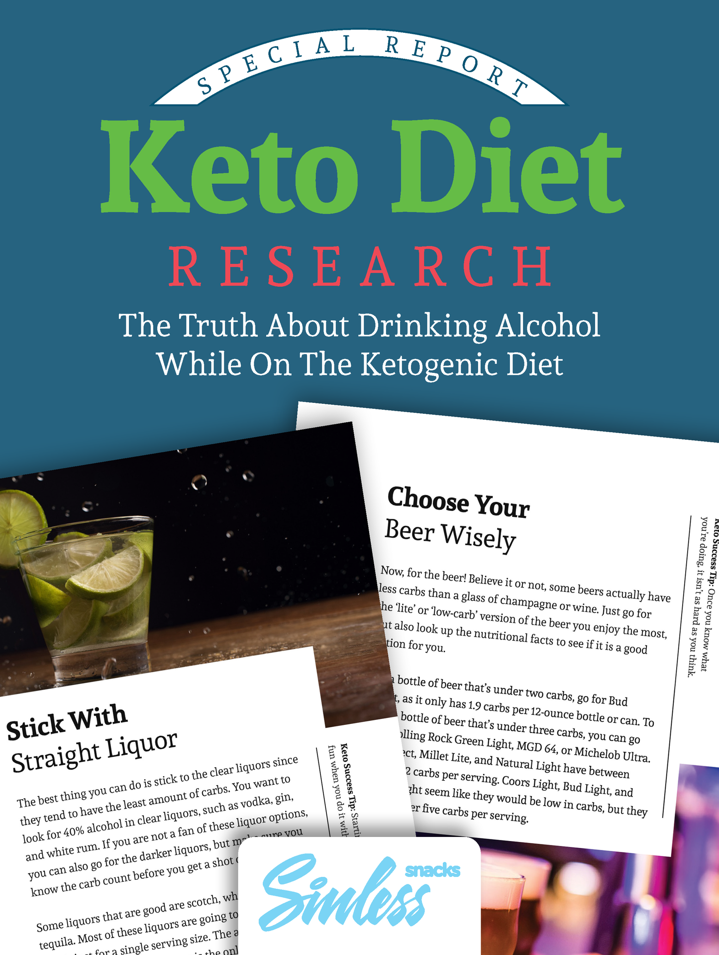 Keto Friendly Alcohol Guide (INSTANT DOWNLOAD) - Sinless Snacks